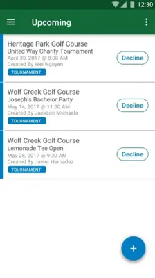 Garmin Golf android App screenshot 1